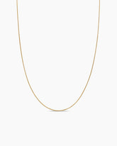 Box Chain Necklace in 18K Yellow Gold, 1.25mm